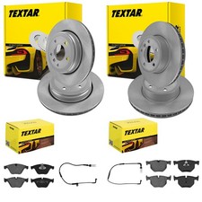 TEXTAR BREMSSCHEIBEN + BEL�GE VORNE + HINTEN passend f�r BMW 5er E60 6er E63 E64