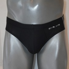 NEW MEN'S BLACK MESH BRIEF SIZE MEDIUM