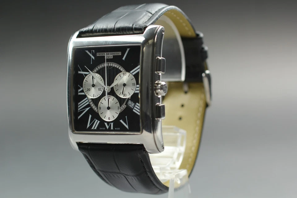 [N MINT] Frederique Constant FC292X4C26 Chronograph Quartz Black Men From JAPAN - Image 3 of 4