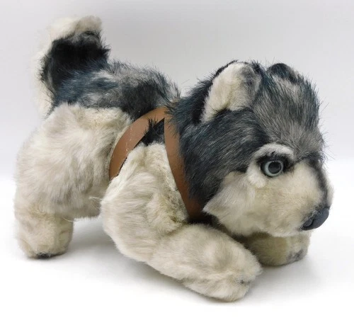 Venturelli Husky Dog Plush With Harness 32 cm Lelli 1990s Made in Korea