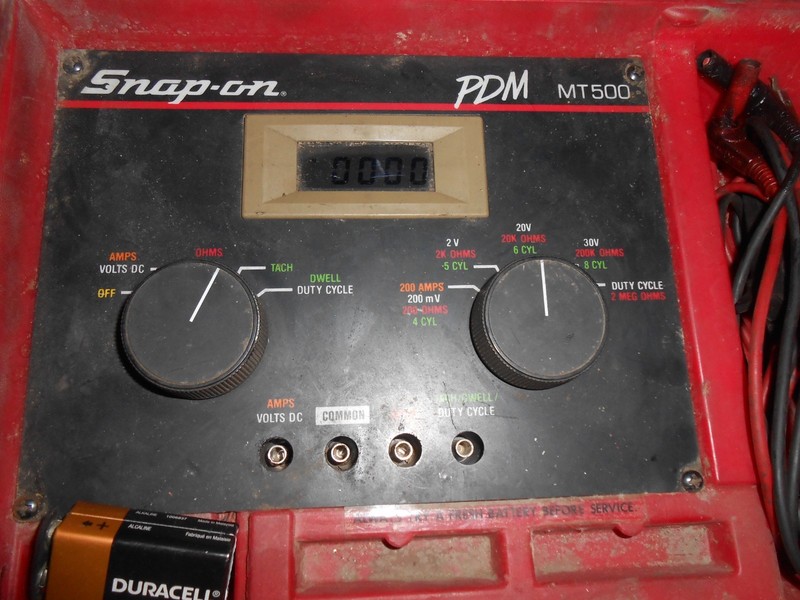 snap on mt500 multimeter w/ amp shunt