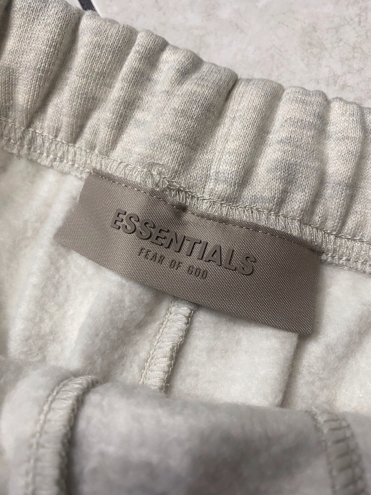 New Essentials Fear of God Light Oatmeal relaxed Sweatpants size S  store tag thumbnail 3