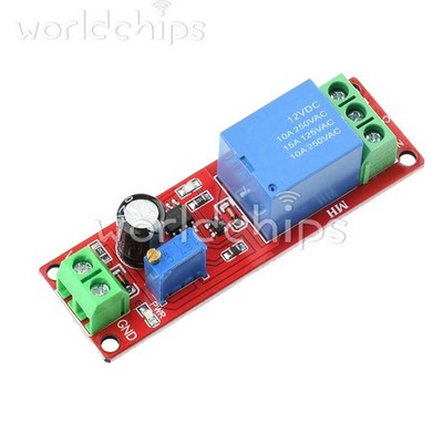 NE555 12V Adjustable Disconnect/Connection Time Delay Relay Timer Switch Module 
