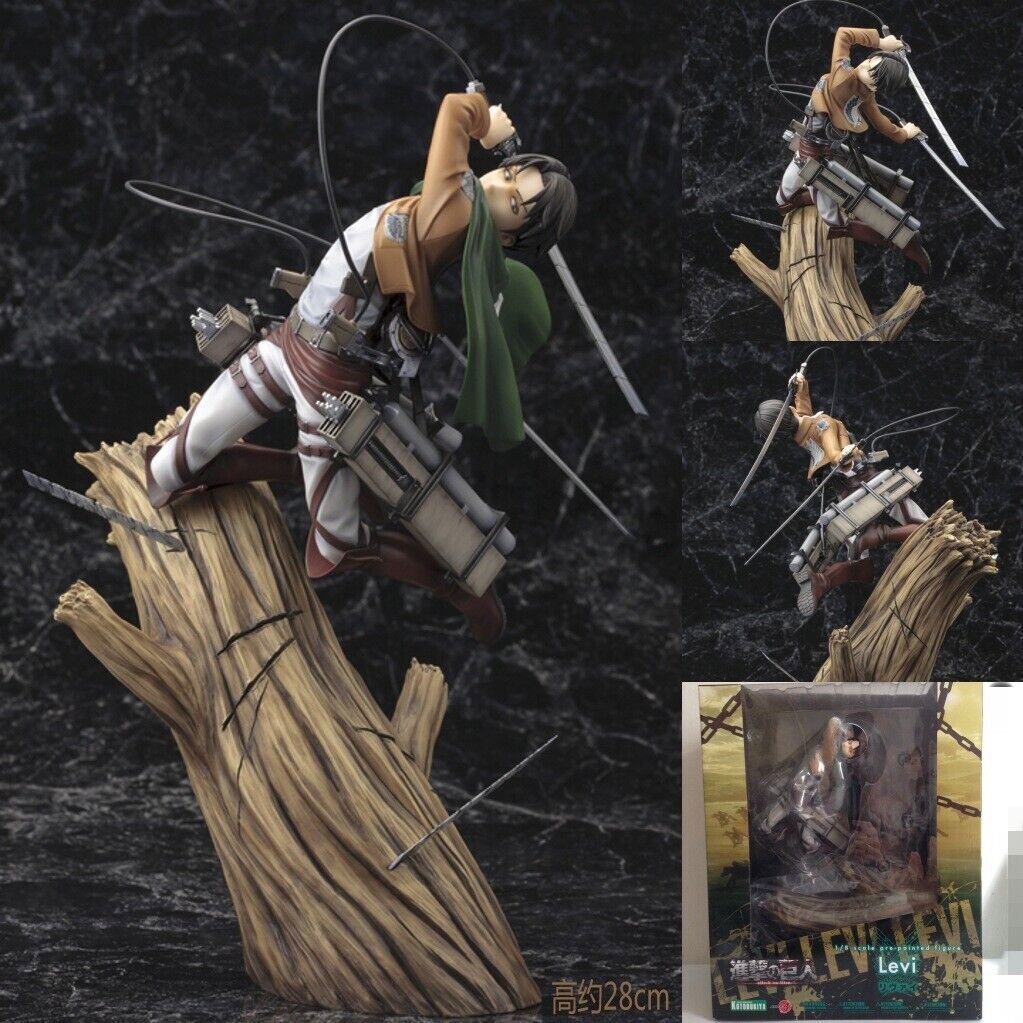 Attack on Titan Levi·Ackerman PVC 1/8 Figura Estatua Juguete Modelo Regalo Soldado Jefe