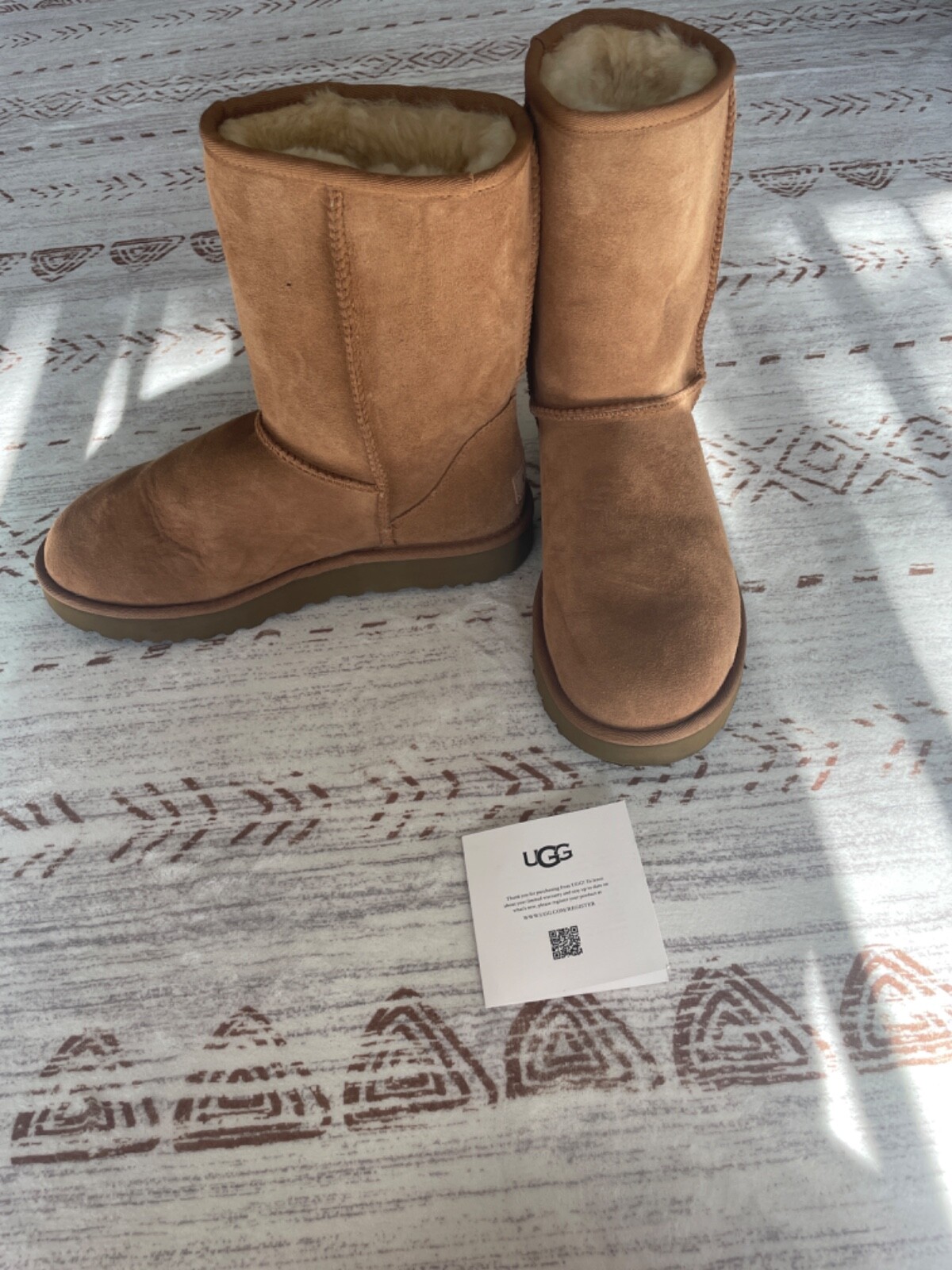 UGG Classic Chestnut Boots. Size US 9. Womens. New. Worn Once. RRP $180 image 2