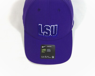 新品】NIKE LSU タイガース キャップ M/Lフリーサイズ スナップバック mens-nike-purple-lsu-tigers-