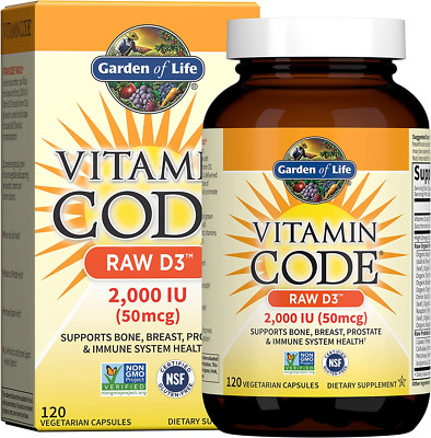 D3 - Vitamin Code Whole Food Raw D3 Vitamin Supplement, 2000 Iu, Dairy and Gl...