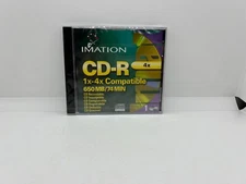 Imation CD-R 1x-4x Compatible 650 MB / 74 MIN Recordable CD Compact Disc Sealed