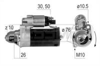 ERA Anlasser Starter 2.2Kw FüR Audi A6 Allroad Avant VW Phaeton 220636A