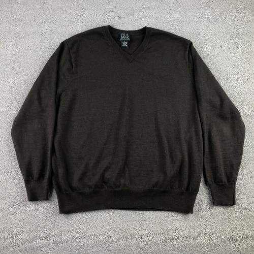 Jos A Bank Mens Brown Merino Wool 
