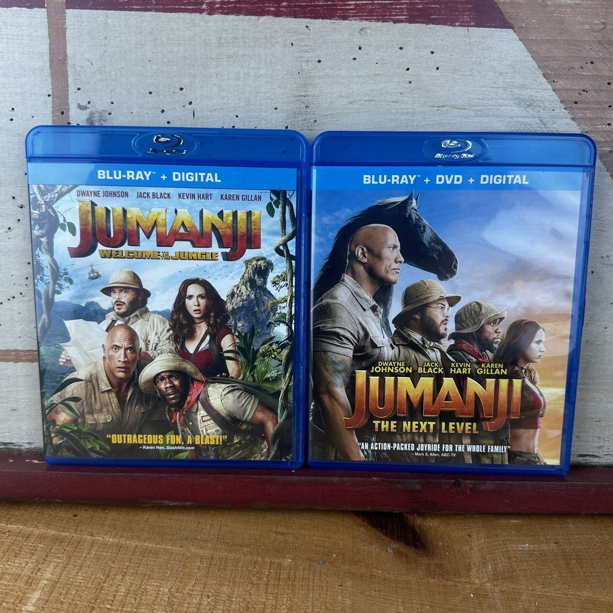 Jumanji: Welcome to the Jungle The Next Level Blu-ray DVD Lot