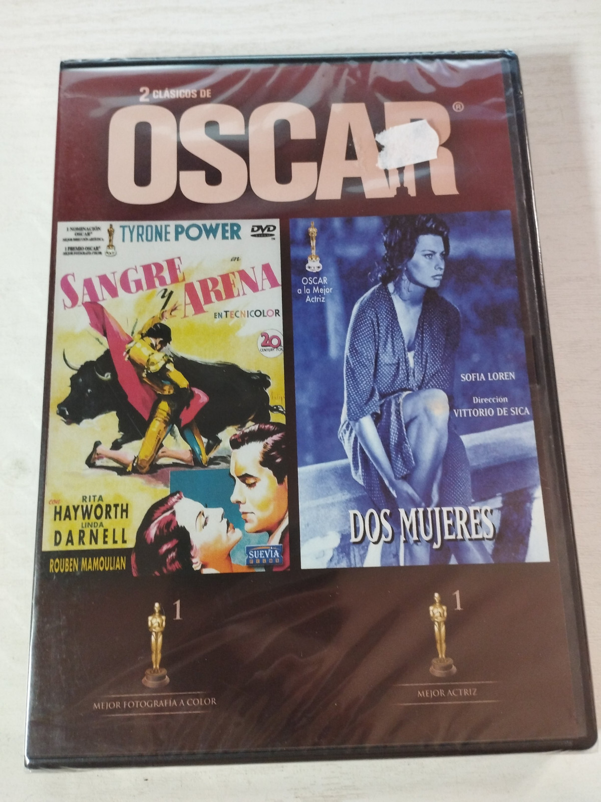 Sangre Y Arena + Dos Mujeres Sofia Loren Haywirth DVD Region 2 Español Nueva Am