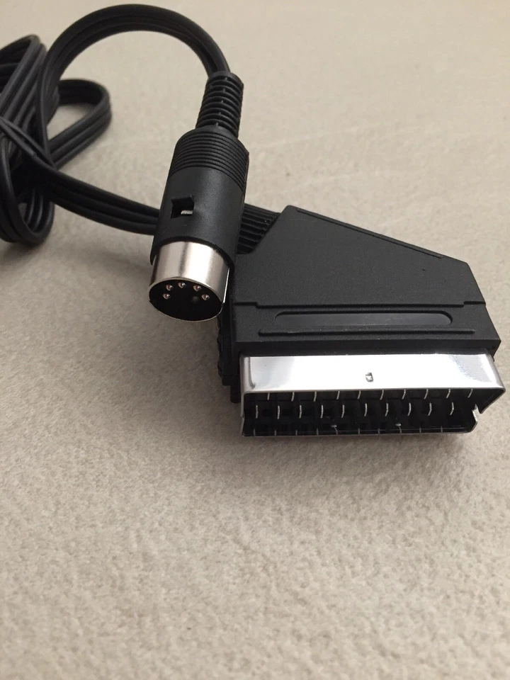Cavo AV DIN audio Scart Video Commodore 64 C64C C16 C116 PLUS4 C128 64 VIC20
