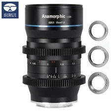 SIRUI 35mm F1.8 1.33X Anamorphic Cinema Lens For E/Z/EF-M/RF/M43/L mount Cameras