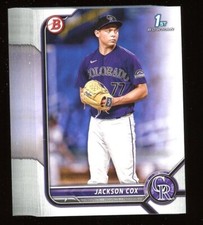 2022 Bowman Draft Paper Jackson Cox Lot of 25 1st Bowman