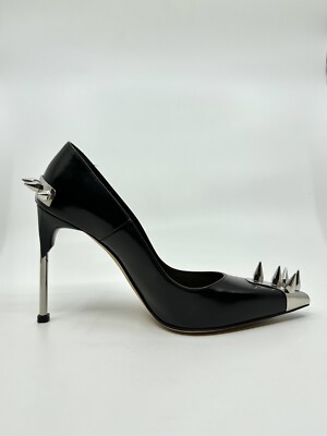 Alexander McQueen Punk Spike leather pumps shoes size 38 brand new