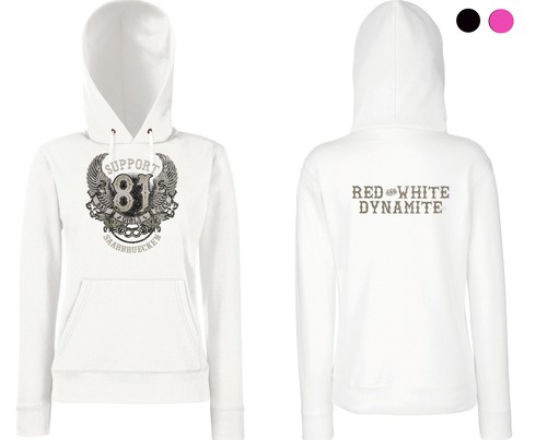 Hells Angels SUPPORT 81 Felpa Con Cappuccio Da Donna "Bad Girls Crew"
