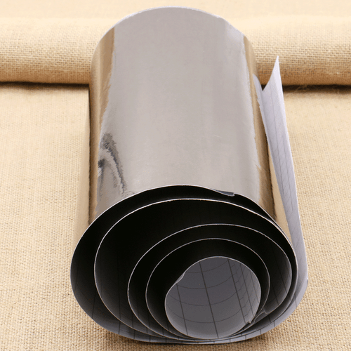 Dark grey Car Glossy Chrome Mirror Vinyl Wrap Film Roll Sheet Sticker 152cmx30cm - Picture 2 of 6