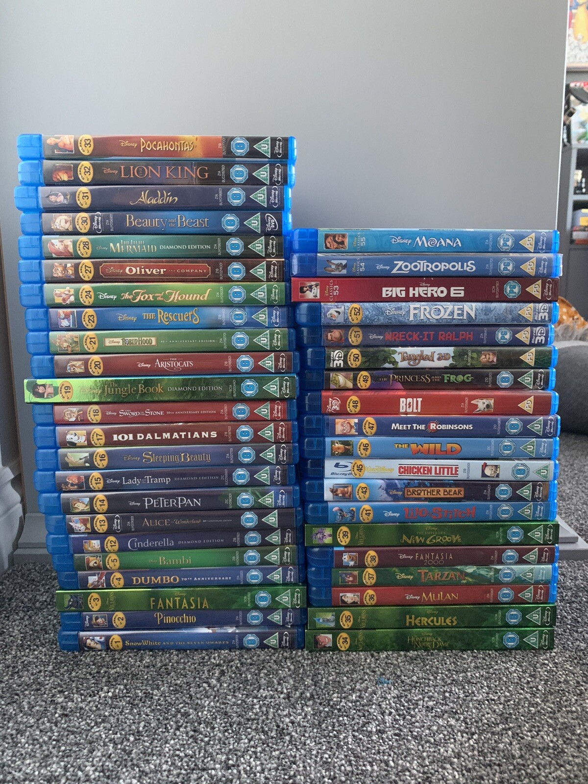 Disney Classics Collection Blu Ray See Other Listing For Remaining Items Ebay
