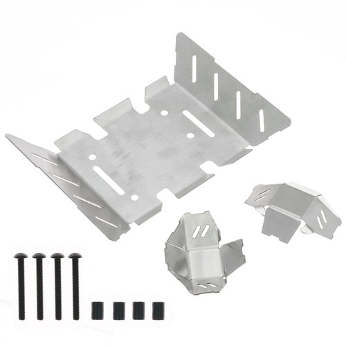 Stainless Steel Chassis Armor Axle Gurad Skid Plate For AXIAL 1/8 AXP8 Gilamon