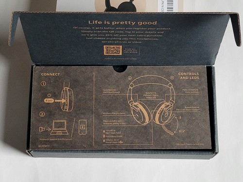 Jabra Evolve2 65 Flex USB-C Wireless On-Ear Headset UC 26699-989-899-01 - Photo 5/19