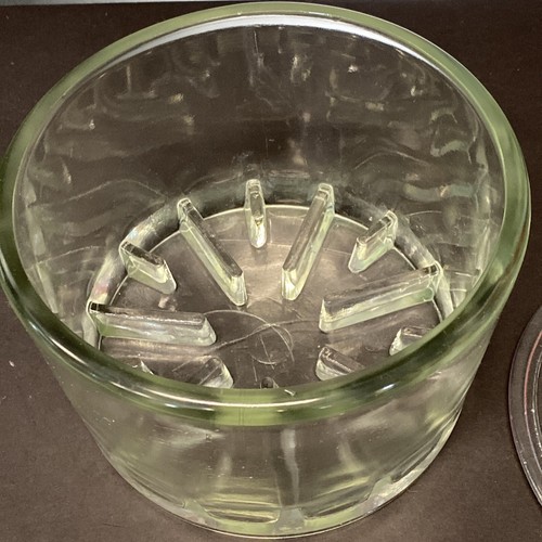 Vintage 1930s Sanitary Cheese Preserver Heavy Glass Container & Lid Store T1 - Picture 3 of 17