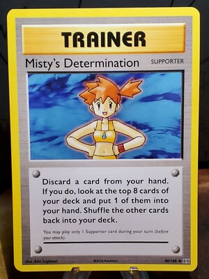 Misty's Determination 80/108 - Pokemon XY Evolutions - Uncommon Trainer