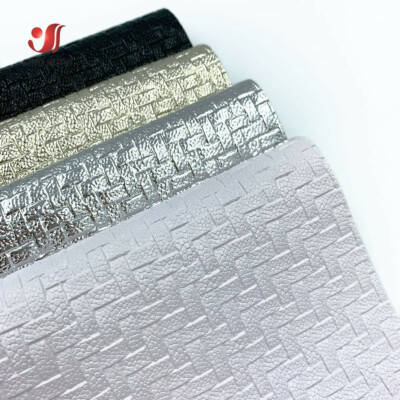 Basket Weave Faux Leather Fabric Synthetic DIY Brooch Bow Earring Handmade Sheet