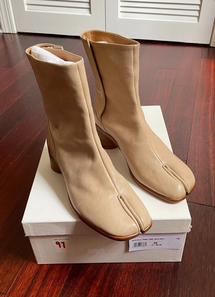 Maison Margiela Brown Tabi Chelsea Boots