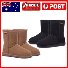 UGG Short Classic Boots Womens Mens Premium Sheepskin Wool Suede Upper Non-Slip