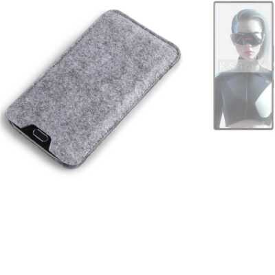 Filz Hülle für Nubia Red Magic 9S Pro+ grau Sleeve Case Tasche Schutz Hülle