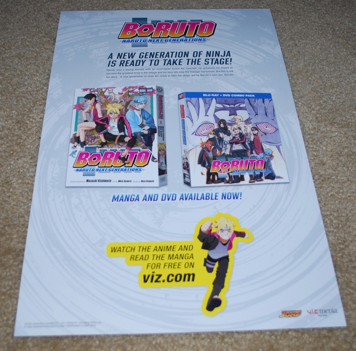 SDCC 2017 EXCLUSIVE VIZ MEDIA BORUTO NARUTO NEXT GENERATION DOUBLE