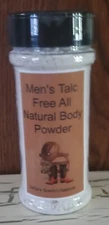 Handmade Talc Free Men's Body Powder 8 oz