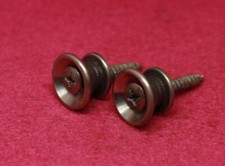 Aged Strap Buttons Set For Fender Guitars and Basses Nickel