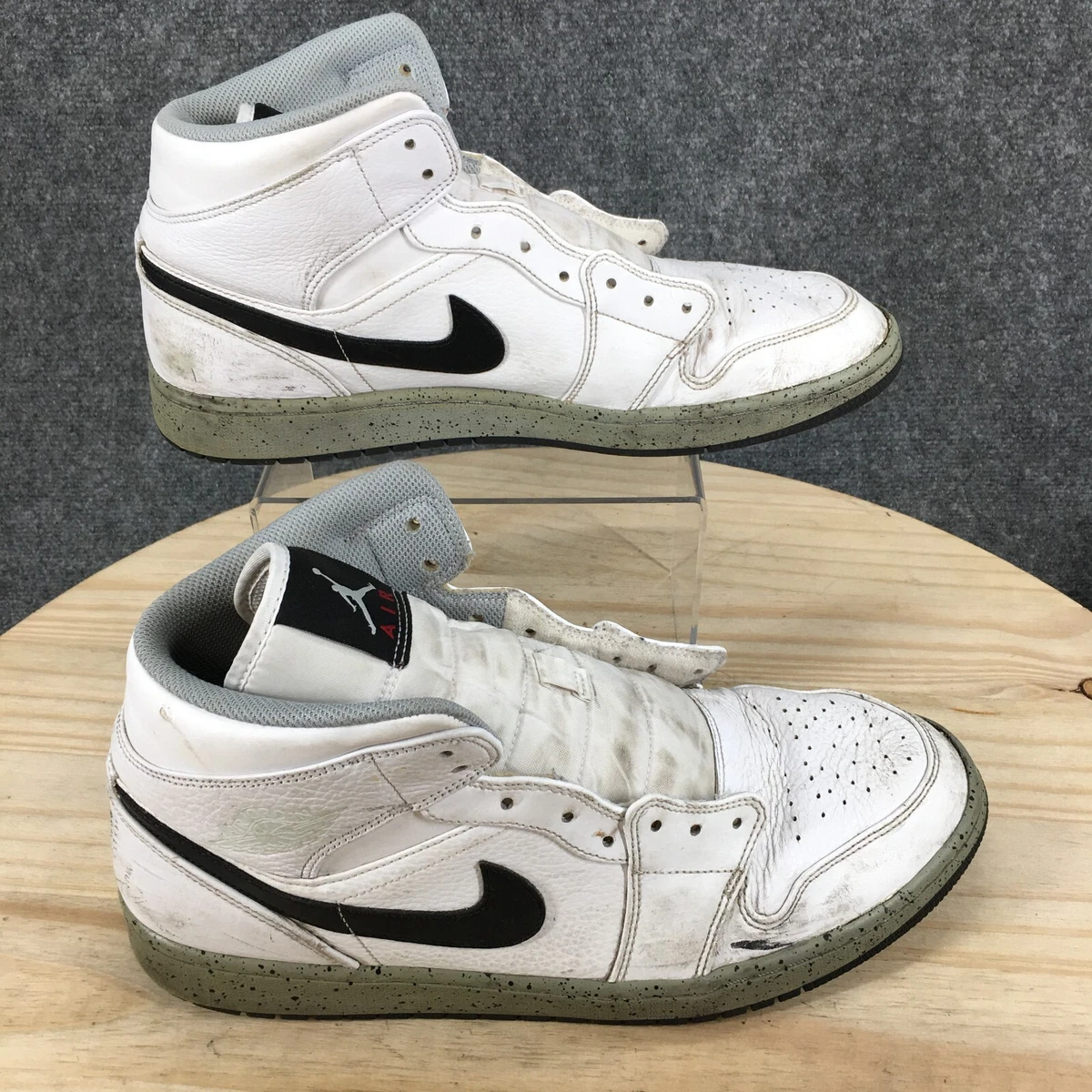 Nike Shoes Mens 13 Air Jordan Mid Lace Sneakers 554724 115 White
