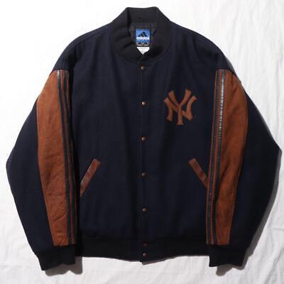Adidas Yankees Vintage 80s 90s Suede Leather Varsity Jacket Adidas Yankees Vintage 80s 90s Suede Leather Varsity Jacket