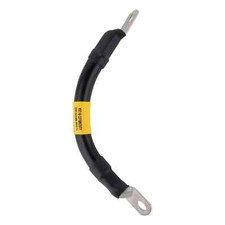 2/0 Black Battery Interconnect Cable 6" with 3/8" Lugs ASSEMBLED IN USA