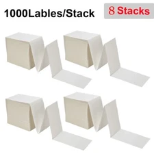 8000 Fanfold Direct Thermal Labels 4x6 Shipping Barcode for Zebra Rollo Printer