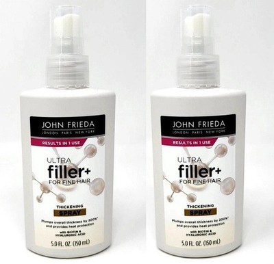 2 Pack- John Frieda Ultra Filler + For Fine Hair Thickening Spray Biotin 5 oz