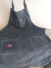 Vintage 1950s Denim Mechanic Industrial Apron Workwear Dickies