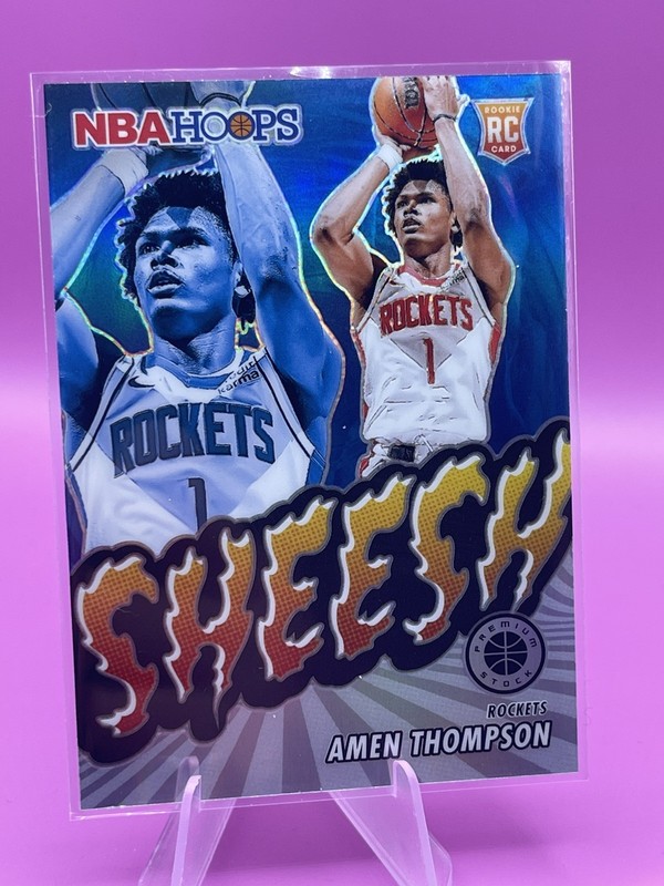 2023-24 Hoops Premium Stock #4 Amen Thompson Sheesh Silver Prizm