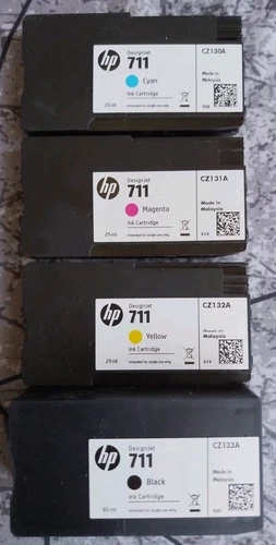 Original ausgepackt HP 711 Schwarz Cyan Magenta Gelb tintenpatronen HP711