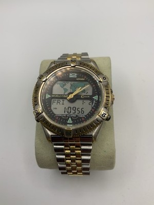 Condor World Time Herrenuhr   Ana-Digi   Chrono/Alarm/Timer   Bicolor   Läuft!