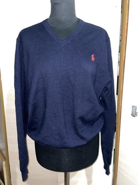 Men Polo Ralph Lauren Sweater Navy 42 / XL / 50 #CIVP