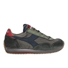 Zapatillas informales diadora Equipe H Dirty Stone Wash Evo con cordones para hombre negras