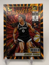 2025 Donruss WNBA Jackie Young Net Marvels Orange Laser #/399 #15 Aces NM