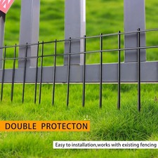 Small/Medium Animal Barrier Fence 25 Pack 20 In L X 10 In H Underground Deco...