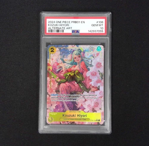 2024 Kouzuki Hiyori PRB01 Alternate Art OP06-106 English One Piece TCG PSA 10
