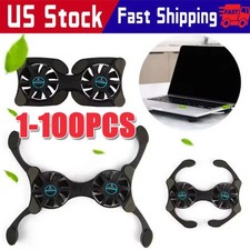 Dual USB Cooling Fan Pad Foldable Slim Fans C...