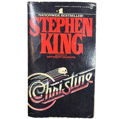 Christine by Stephen King Paperback Book 1983 First Edition 1st Printing Signet